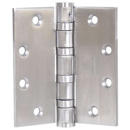 Mckinney Oil Bearing Butt Hinge, 4-1/2" x 4-1/2", US32D, NRP, Heavy T4A3386 4-1/2X4-1/2 32D NRP